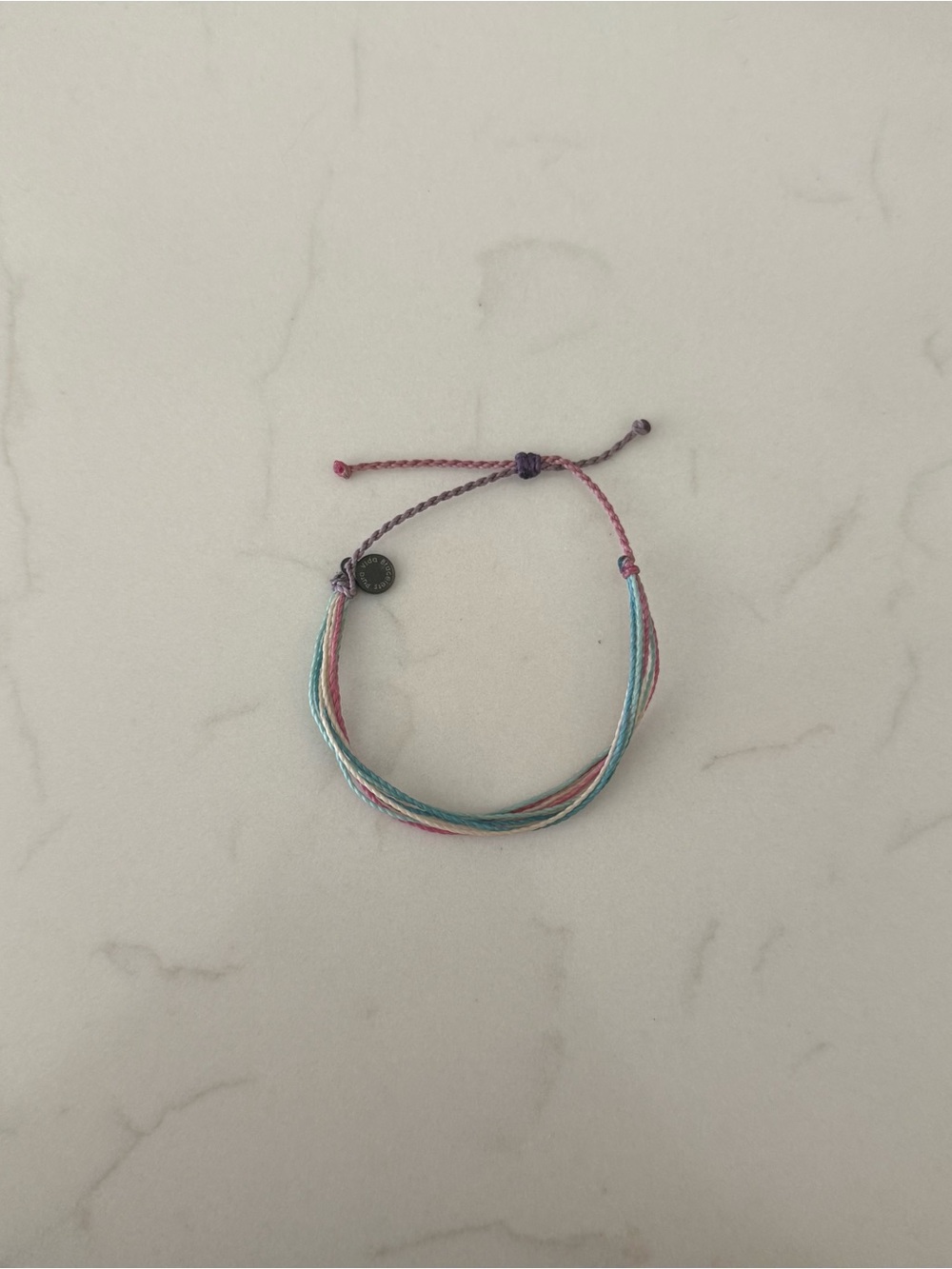 Pura Vida Pastel Multi-String Friendship Bracelet - Pink & Teal